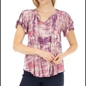 Zac & Rachel pleat front  top